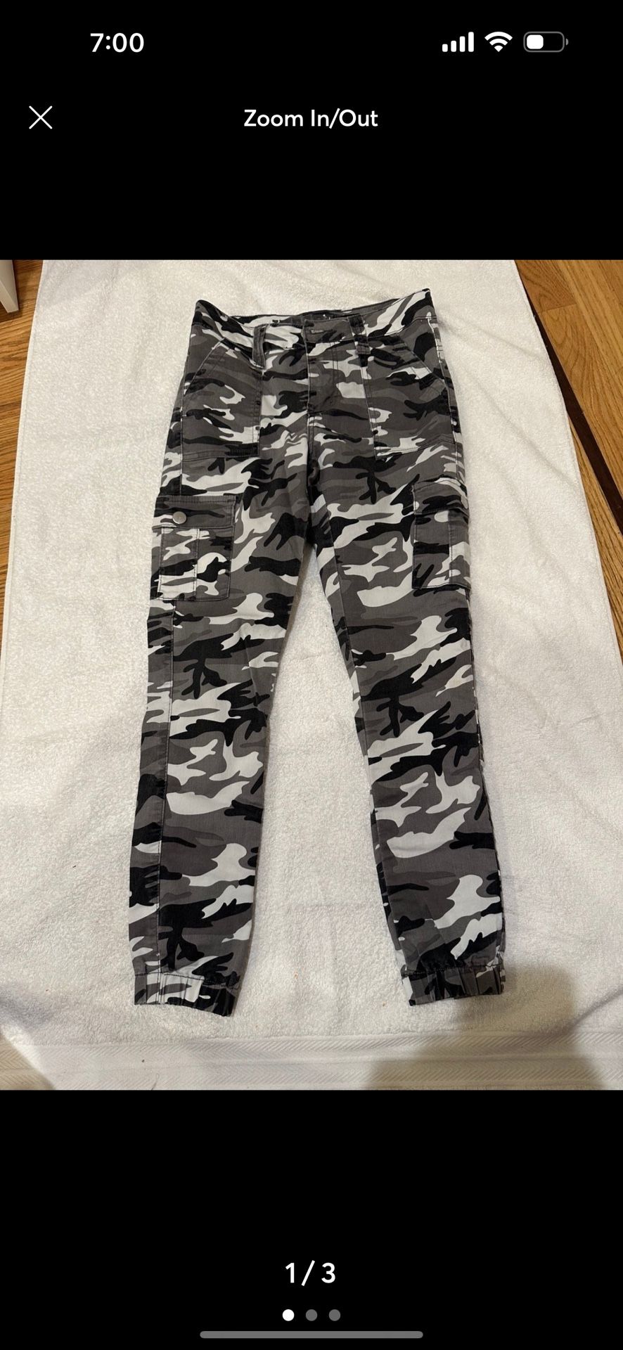 Camo cargo pants