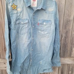 Levis Boys Denim Shirt