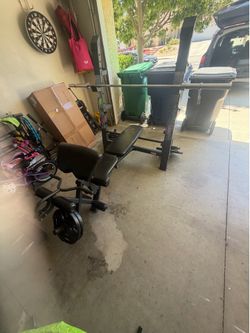 Marcy Multi Function Bench w/ Complete Set of Weights