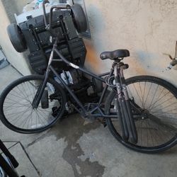 bike with surfboard rack