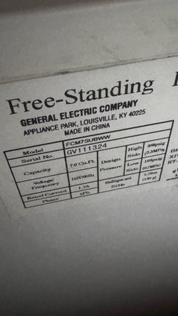 GE Deep Freezer
