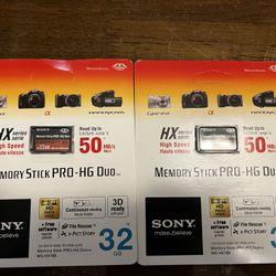 Brand New Sony Memory Stick Pro-HG Duo 32GB