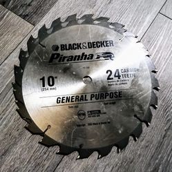 Black & Decker Piranha 10" Premium Carbide 24 Teeth Fast Cutting
