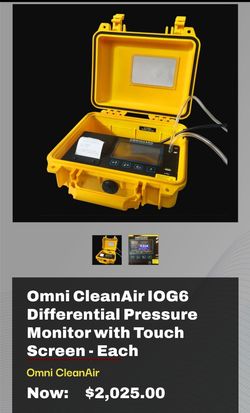 Omniguard Differential Pressure Recorder (Cellular)