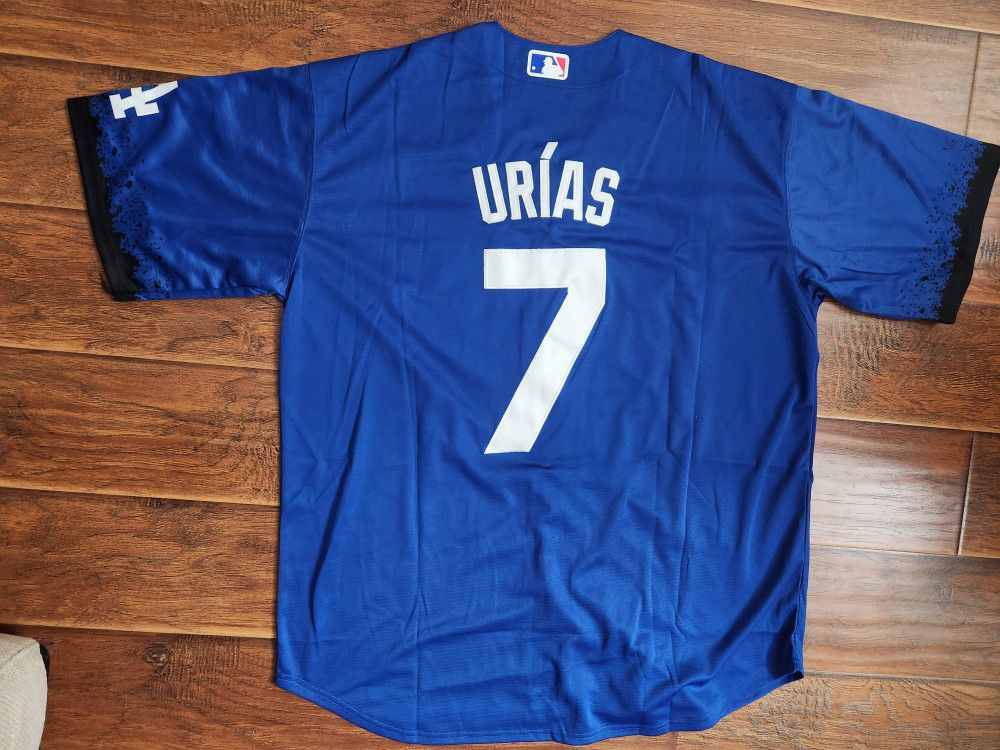 Los Angeles Dodgers Julio Urias #7 blue city connect jersey stitched for  Sale in San Bernardino, CA - OfferUp
