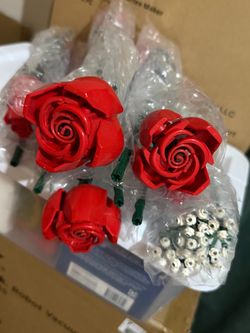 Red rose bouquet Lego