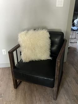 Leather And Iron Chair