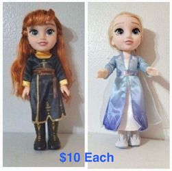 Disney Frozen 2 - Travel Adventure 14” Dolls $10 EACH