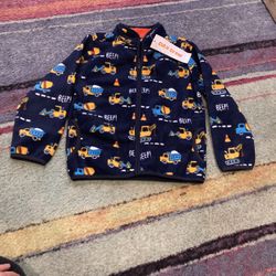 Boys Fleece Zip Up Sweater