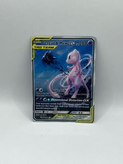 Non TCG Pokemon Gengar & Mew Gx Tag Team Fan Art Card