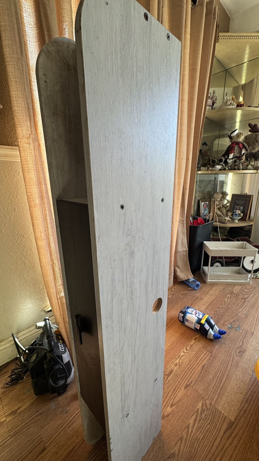 Floating Unit TV Stand White Wash With Brown $40.00