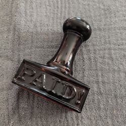 Vintage Avon Perfume Bottle with A Stamp "PAID!" 