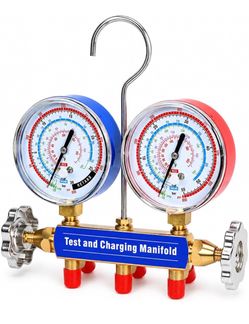 HVAC Manifold Gauge, No Hoses