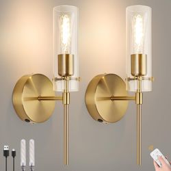 Battery Operated Wall Sconce Set Of Two Brand New