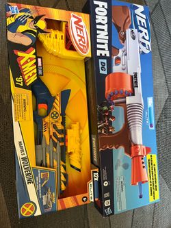 NERF FORTNITE X AND  MARVEL WOLVERINE