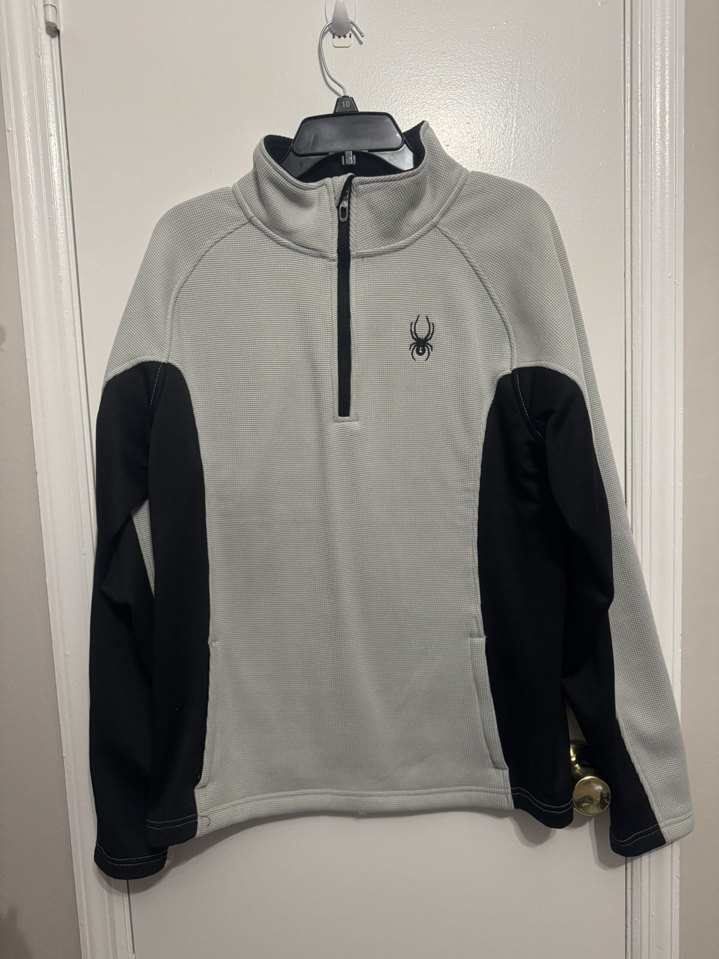 Spyder Men's Outbound 1/4 Zip Core Pullover Sweater Grey Large