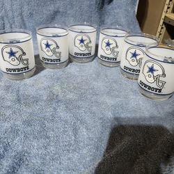 Dallas Cowboys Frosted Glass 