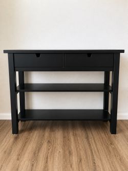 Modern Black TV Stand / Console Table with Storage