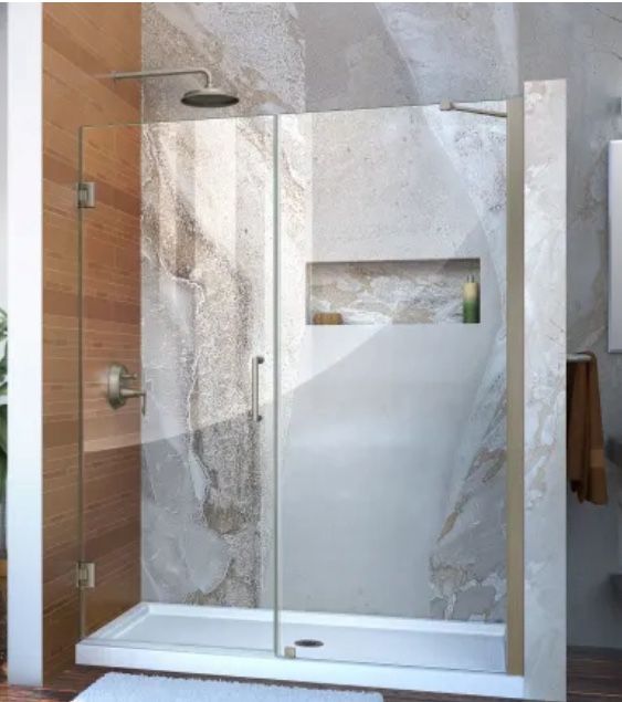 DreamLine Unidoor 58x72 Hinged Frameless Shower Door