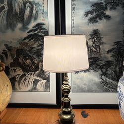 Vintage stilffil brass table lamp mid 20th-century