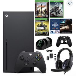 Xbox Series X Console with 3 Games, Accessories Kit & Voucher