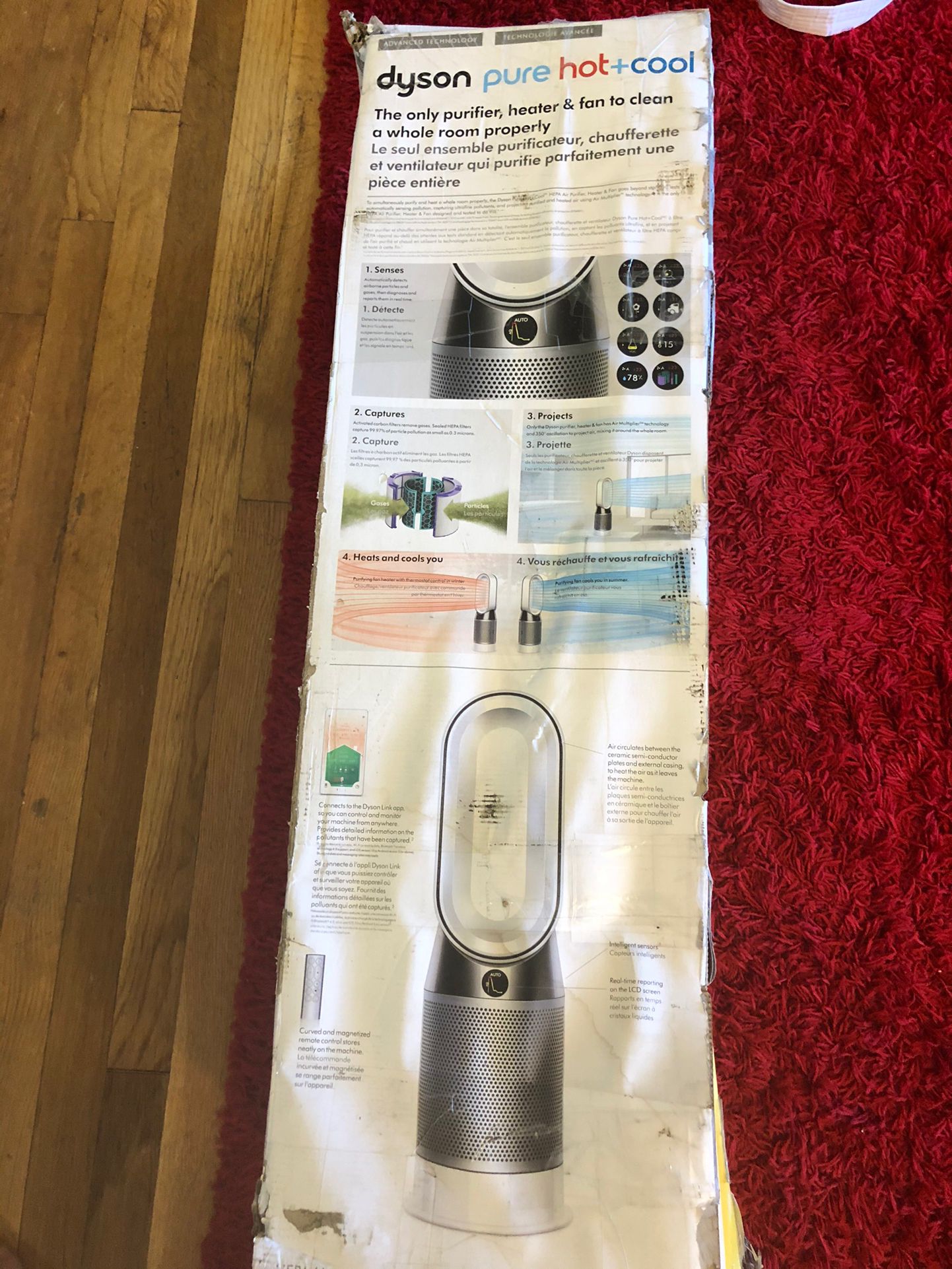 Dyson Pure Hot+Cool Link HEPA Air purifier Fan and Heater - HP04 - Grey / Silver.   In used - good condition . Working perfect   Has original dyson 2 