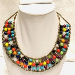 Beautiful colorful bead necklace