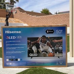 50” Hisense smart 4k Qled hdr tv