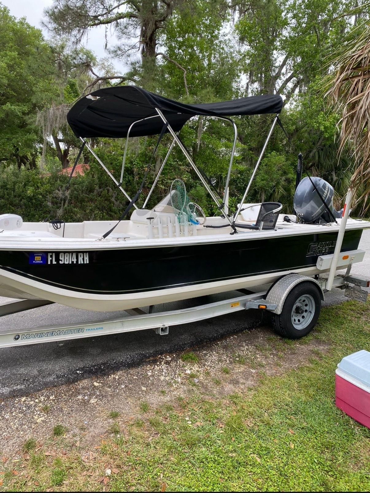 2011 Carolina Skiff 18ft JVX With 70 HP Yamaha F70 4 Stroke, 8 ft Powerpole, 70 Min Kota i-pilot