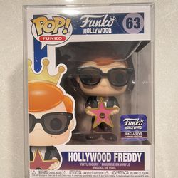 Hollywood Freddy Funko Pop *MINT* Hollywood Store Exclusive 63 with protector Holding Star Walk of Fame Sunglasses