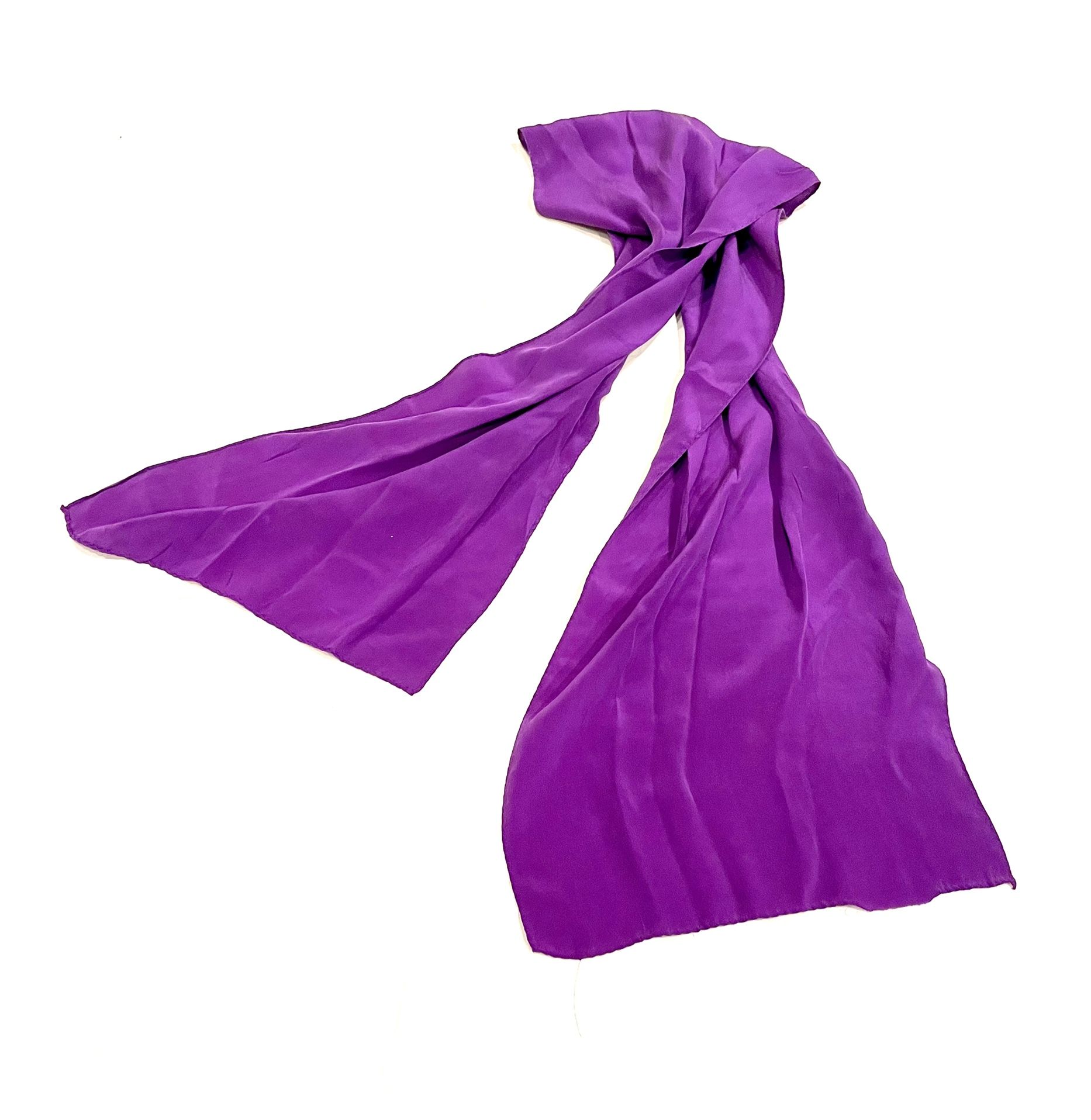 Elegant Silky Violet Scarf