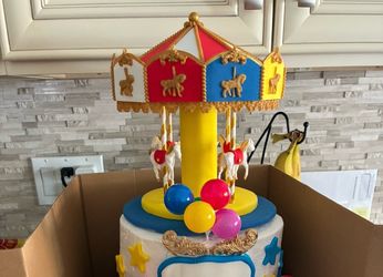 Premium Carousel Cake Topper