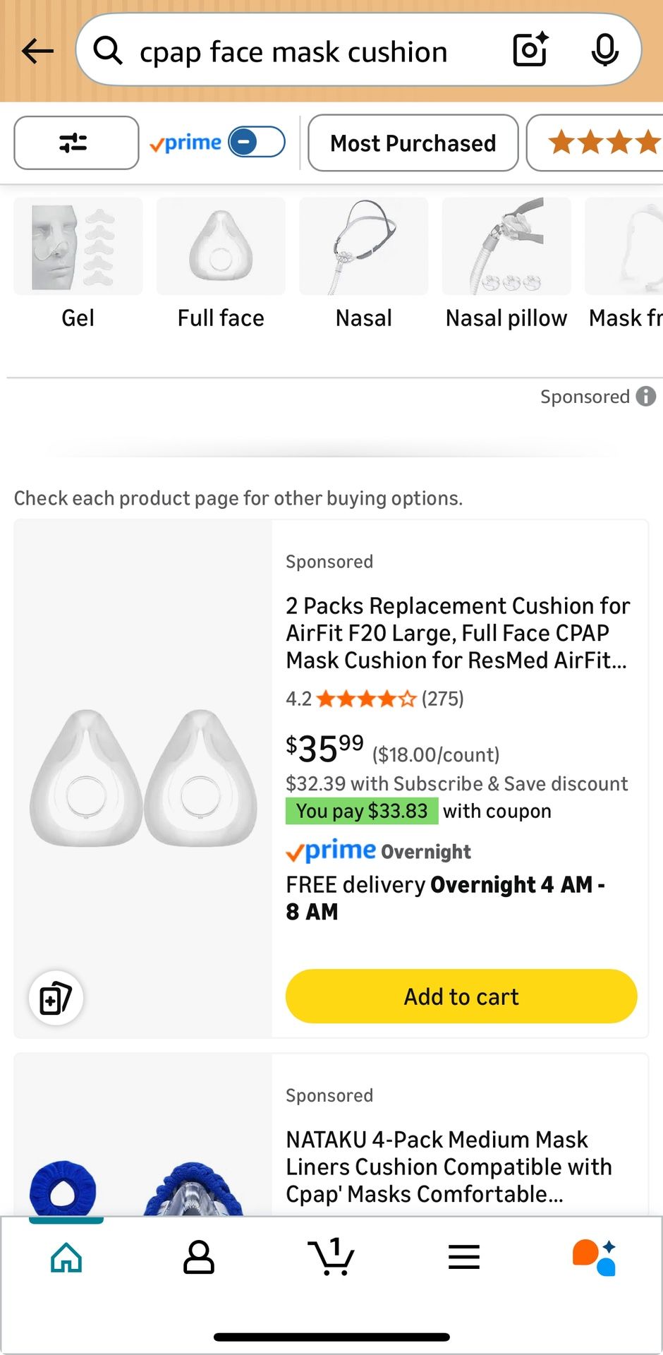 Cpap Face Mask Cushion