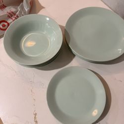 IKEA Aqua Green Plates 