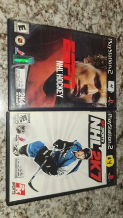 PS2 NHL Hockey Games Bundle – ESPN NHL 2K4 & NHL 2K7