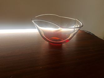 Vintage Art Glass Pink Ombre Bowl