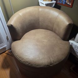 Swivel Leather Chair