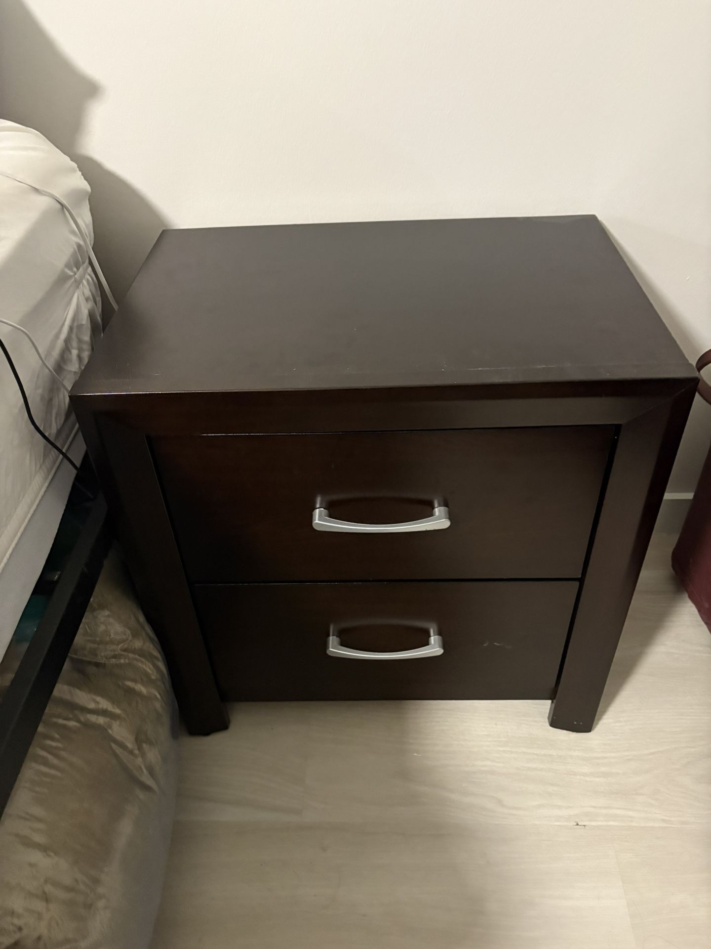 Wood Nightstand w/ Matching Dresser