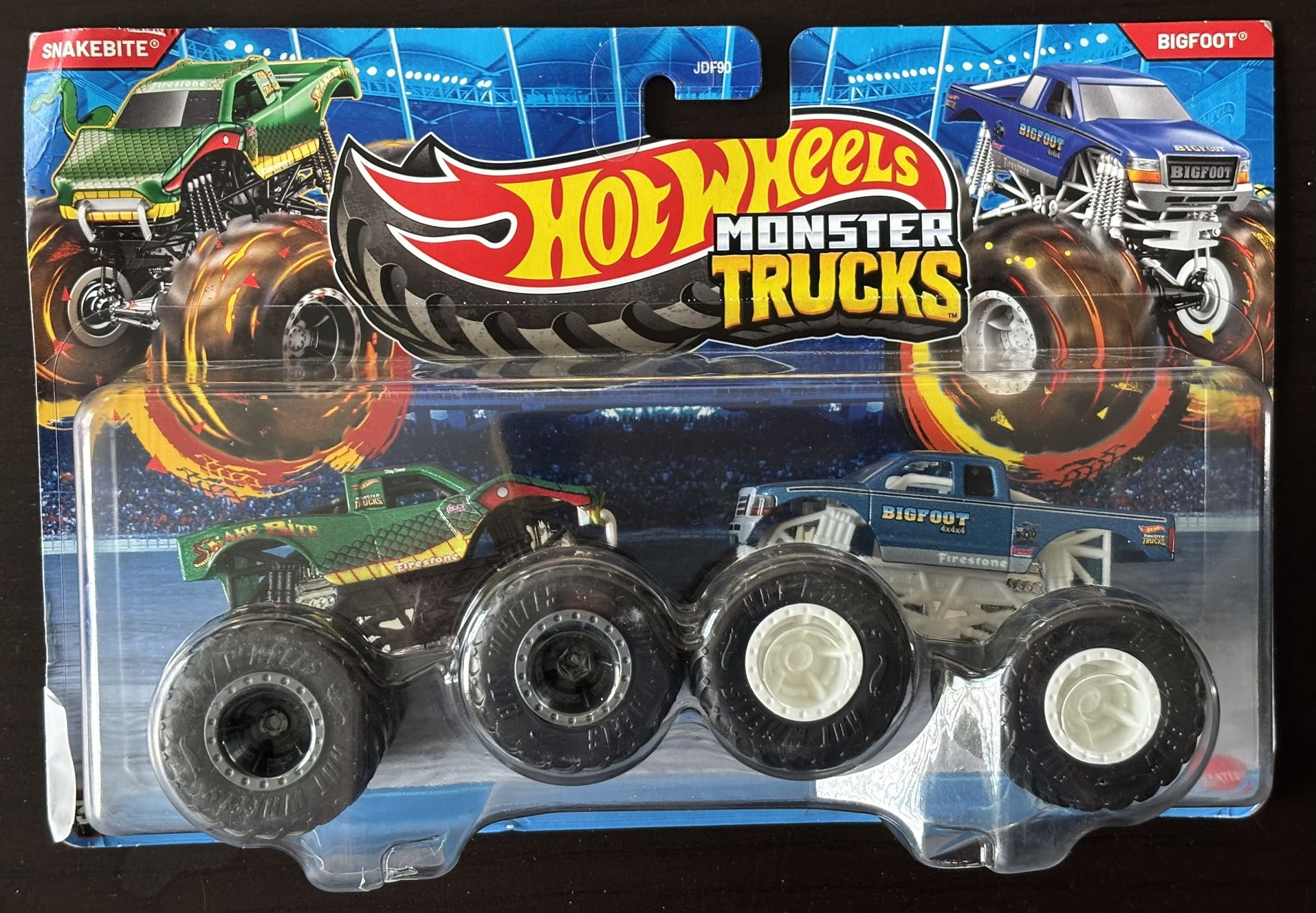 Mattel DP Hot Wheels 2pk Monster Truck 1:64