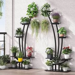 New 6-tier Tall Indoor Plant Stand Pack of 2 for Garden Balcony