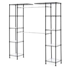 Expandable metal hanging closet 