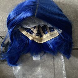 Blue Short Hair Wig