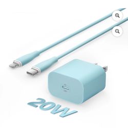 iPhone Charger Fast Charging 20W PD USB-C Wall Charger and 6 FT USB C Charging Cable iPhone Fast Charger Compatible with iPhone 14 13 12 11 X 8 7 6 Mo