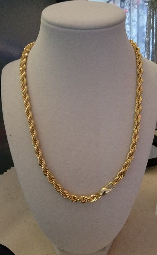 18 Kt. Gold Plated French Rope Chain 