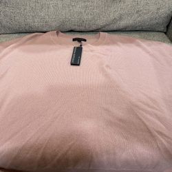 Brand New Banana Republic Pink 100% Cashmere Sweater Size XL 