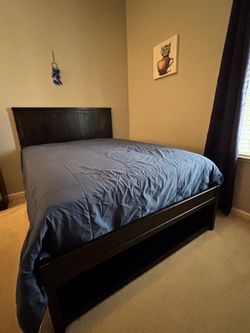 Full-Size Bed Set with Like-New Mattress & Box Spring – $350