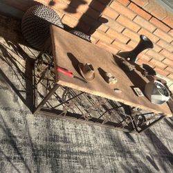 Gorgeous Slate Table With Welded AZ Style Decorations 