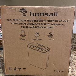 Bonsaii Strip-cut 8 Sheet Paper Shredder 