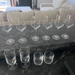 Wine , beer glasses