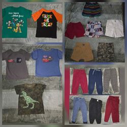 Boys 2T clothing bundle (15+ pcs – full wardrobe lot)